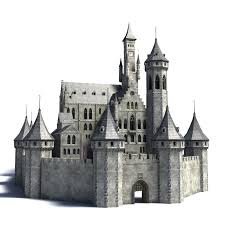 Fantasy Castle 3d Model Fantasy Castle Castle Layout Medieval Castle Layout