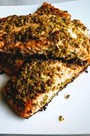 Olive Crusted Baked Salmon Recipe In 2020 Salmon Recipes Baked Salmon Olive Tapenade Recipe