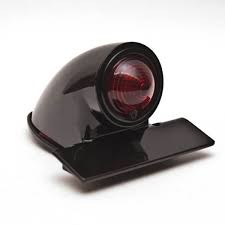 Emgo Sparto Black Vintage Motorcycle Bobber Tail Light