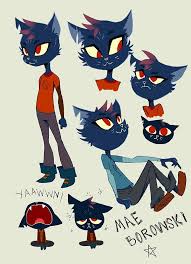 Eye Liner Game Strogg Night In The Woods Night In The Wood Cat Character Character Design Animation