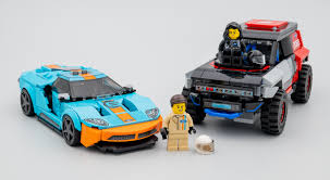The theme later added audi, bugatti, chevrolet, dodge, ford, jaguar, lamborghini and nissan. Review Lego Speed Champions 76905 Ford Gt Heritage Edition And Bronco R Hoth Bricks