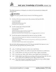 test your knowledge of trouble answer key practical money skills