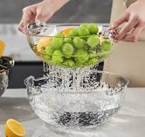 Double-Layered Crystal Drain Basket