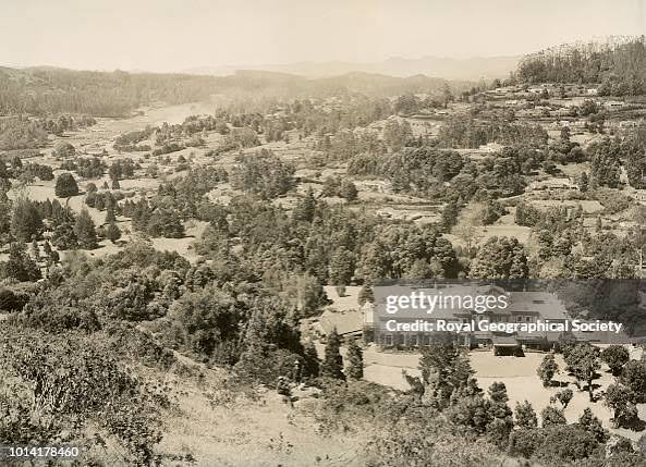 Ooty hunt, April-October 1908, Photograph shows a view looking down... News Photo - Getty Images
