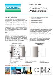 In the late 1990s underwriters laboratories changed the definition of a single station co detector with a sound device to carbon. Coalmill Millfire Co Analyser Codel International Pdf Catalogs Technical Documentation Brochure