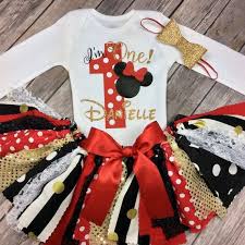 Red Birthday Dress For 1 Year Old This Set Includes Skirt Style Fabric Tutu Vinyl Applique Onesie T Shirt Wi Minnie Mouse Birthday Outfit Minnie Mouse Birthday 1st Birthday Party For Girls