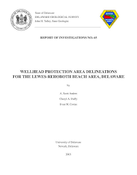 ri65 wellhead protection area delineations for the lewes