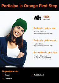„… nu va aud… miercuri, la prima ora, mesaj de la orange: Internship Orange Relatii Clienti Orange