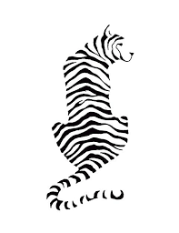 For women, it is the shoulder blade or the small of the back for the lioness, and the ankle, wrist, foot, calf, shoulder, neck, or hip for smaller tats or. Simple Tiger Silhouette Tattoo Novocom Top