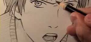 We've just drawn the eye for it, the rest of the sketch will be done later. How To Draw A Boy Or Male Teenager In The Manga Style Drawing Illustration Wonderhowto