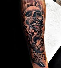A cool design involving rosary beads and a cross. Top 103 Rosary Tattoo Ideas 2021 Inspiration Guide