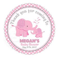 From invitations and thank you cards, to 12 super fun printable games, to decorative signs … we got you covered! Custom Cute Pink Elephant Baby Shower Thank You Printable 2 5 Tags Pe Studio Cr8tive Idea