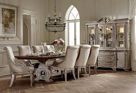 Formal dining room sets with china cabinet. Homelegance Orleans Ii 9pc Antiqued White Dining Table Set