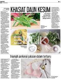 Daun kesum direbus kemudian airnya diminum. Khasiat Daun Kesum Klik