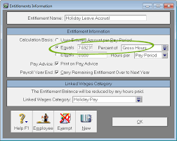 Calculating Payroll Accrual Percentages Australia Only Support Notes Myob Accountright V19 Myob Help Centre