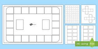 Classic printable paper dice template from printable board games category. Blank Board Game Template Printable Classroom Games