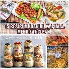Anda minum air putih segelas, sarapan 2 biji telor rebus dan sekeping roti wholemeal gardenia purple. Resipi Mudah Buka Puasa Sahur Menu Eat Clean Diet Senang Dimasak