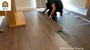 How To Install Laminate Flooring For Beginners Diy Fast Fit Kronotex Youtube