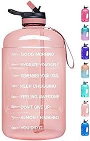 (we've got more on that insanity over here.) Amazon Com Adolph Large Half Gallon Motivational Water Bottle With 2 Lids Chug And Straw Le Motivational Water Bottle Water Bottle With Times Water Bottle
