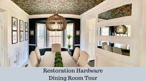 Marbella teak rectangular dining table. Hometour2020 Restoration Hardware Diningroomtour Luxury Dining Room Tour Rh Table Chandelier Youtube