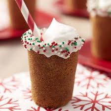 Butterscotch Milkshake Gingerbread Cookie Shots Recipe Cookie Shots Shot Glass Desserts Cookie Shot Glass