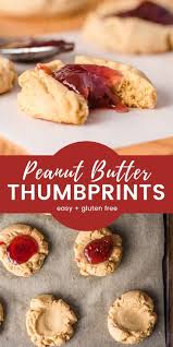 These Peanut Butter Thumbprint Cookies Taste Just Like A Sweet Mini Pb J Soft Chewy Easy Jam Cookies Peanut Butter Recipes Peanut Butter Thumbprint Cookies