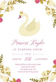 Birthday Party Invitations Online Free Printable Princess Swan Birthday Invitation Template Free Greetings Island Birthday Invitation Templates Free Printable Birthday Invitations Princess Birthday Party Invitations