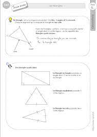 Angles et triangle équilatéral : Cm1 Lecon Les Triangles Isocele Equilateral Rectangle Quelconque