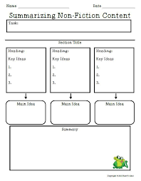 3723d66ec4bba8a7f077e524a7af4978 Summarizing Nonfiction Anchor Chart Summarizing A Summarizing Nonfiction Reading Graphic Organizers Summary Graphic Organizer