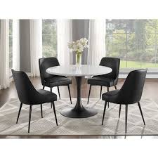 Steve silver dining furniture and accent furniture work well together, establishing and old fashioned ambiance in any home. Colfax Dining Room Set White Black Steve Silver Furniture Furniture Cart