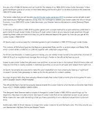 Get free nba 2k21 locker codes vc, mt, tokens & players for ps5, ps4, xbox, nintendo and pc. Nba 2k19 Free Agent Locker Codes