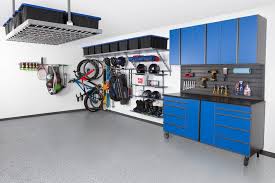 Easy to assemble and install, these storage cabinets offer a wide variety of sizes. Neat Garage Storage Systems And Flooring