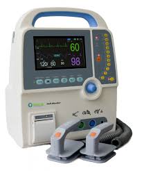 A defibrillator or aed (automatic external defibrillator) is a device that delivers an electric current to the heart for treatment for life life threatening cardiac dysrhythmia. Defibrillators Rent Finance Or Buy On Kwipped