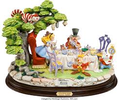 Mad hatters tea party don't be late for the party… the mad hatter has prepared a delicious, themed feast of sandwiches, cakes and savoury bites to enjoy. Alice In Wonderland Alice At The Mad Hatter S Tea Party Disney Lot 91405 Heritage Auctions