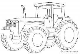 Auf jeder seite dieses buches finden sie verschiedene arten von traktoren, je nach größe und betriebszweck. Bauernhof Traktor Ausmalbild Gratis Ausdrucken Ausmalen Artus Art