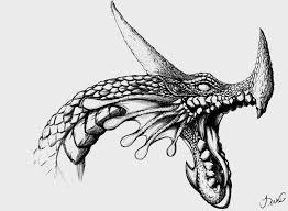 Water dragon by alviaalcedo on deviantart. Dani Gerlach Detailed Water Dragon Bust Illustration