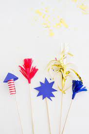 Diy Firework Drink Stirrers Studio Diy July Crafts Drink Stirrers 4th Of July Party