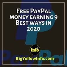 Pay depends on the star rating of your article. Free Paypal Money Earning 9 Best Ways In 2020 Big Yellow Info