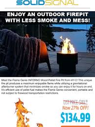 Check spelling or type a new query. Solid Signal Unique Pellet Fire Pit Experience Without Smoke Sparks Clean Up Milled