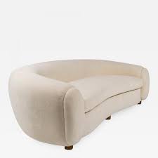 Jean Royere Royere Style Polar Bear Sofa Couch Furniture Sectional Sofa With Chaise Curved Loveseat Sofa