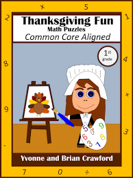 Instead of words, students use numbers to complete the vertical and horizontal strips. Thanksgiving Common Core Math Puzzles 1st Grade Teaching Resources
