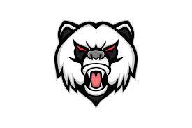  Angry Giant Panda Mascot Gambar Logo Keren