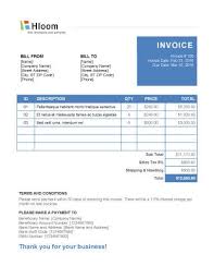Virtually every festival and event element is event rundown template. 19 Blank Invoice Templates Microsoft Word Hloom