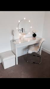 Ikea malm dressing table with lights. Ikea Malm Dressing Table With Round Mirror And Lights Ideal For Dressing Room Ideen Furs Zimmer Zimmer Einrichten Raumdekoration