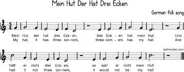 Mein Hut Der Hat Drei Ecken Class Songs Music Activities Kids Songs