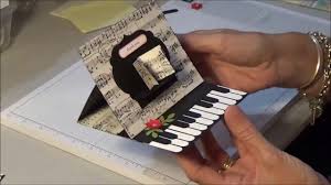 Stampin Up Piano Easel Card Cards Musical Cards Themed Cards