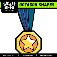 Download transparent octagon png for free on pngkey.com. Octagon Shapes Clipart By Smart Arts For Kids Teachers Pay Teachers