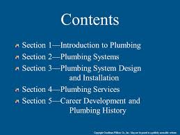 Home business communication objectives examples ppt powerpoint presentation infographic template introduction cpb. Contents Section 1 Introduction To Plumbing Section 2 Plumbing Systems Ppt Video Online Download