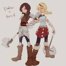 Heather And Astrid Art Rtte How Train Your Dragon How To Train Your Dragon How To Train Dragon