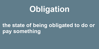 The verb must only exists in the simple present and present. Obligation In A Sentence 43 Real Example Sentences